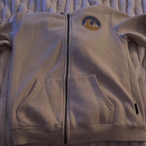 Women’s quicksilver Cream Jacket with Wave Patch - Picture 1 of 6